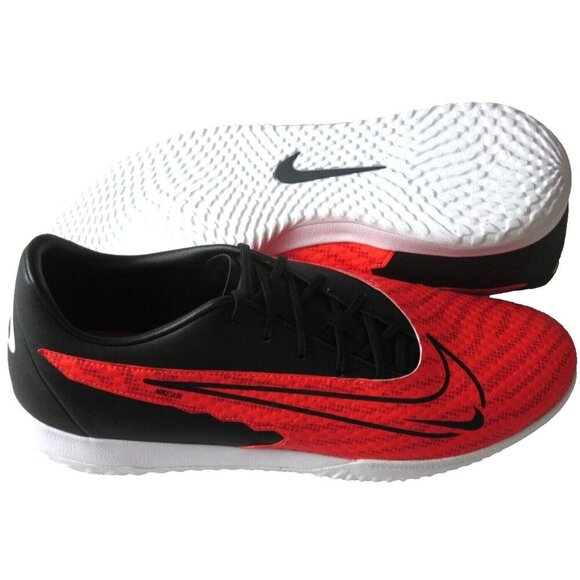 Nike Men's Phantom GX Academy IC Courts Soccer Shoes Bright Crimson Sizes NEW - Picture 4 of 5